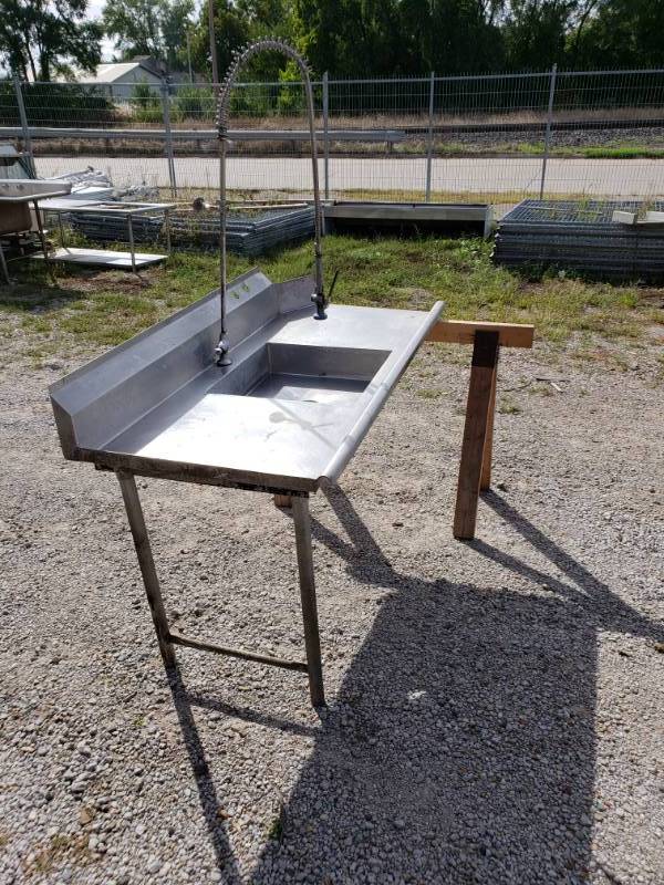 lot 53 image: Stainless Drain Board wSink
