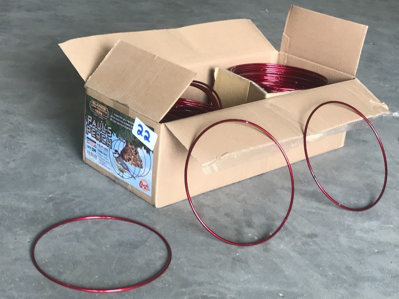 lot 22 image: 24-Pack Of Bird Perchs