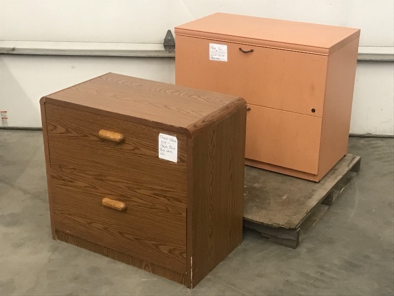 lot 36 image: (2) Two-Drawer File Cabinets