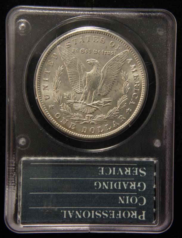 1900 MORGAN SILVER DOLLAR MS62 PCGS FIRST GENERATION (RATTLER HOLDER)