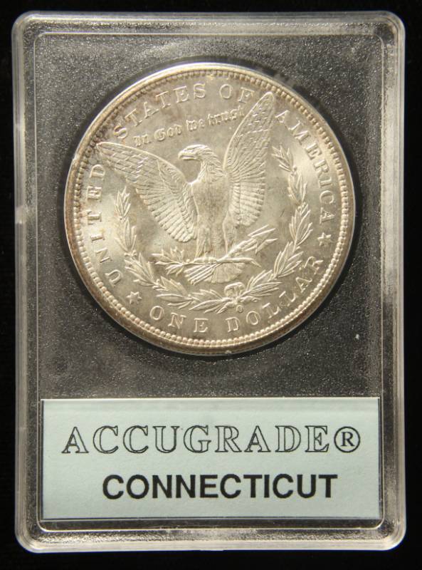 1898-O MORGAN SILVER DOLLAR MS63 IN VINTAGE ACCUGRADE HOLDER