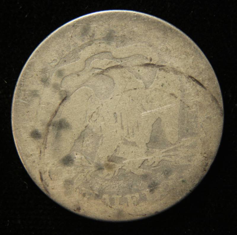 1876 US SEATED LIBERTY SILVER HALF DOLLAR