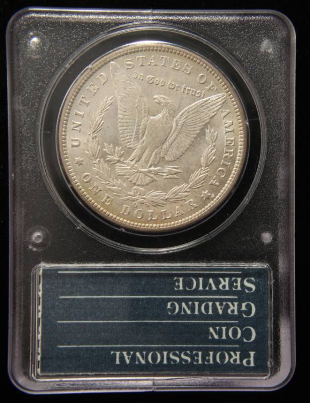 1901-O MORGAN SILVER DOLLAR MS63 PCGS FIRST GENERATION (RATTLER HOLDER)