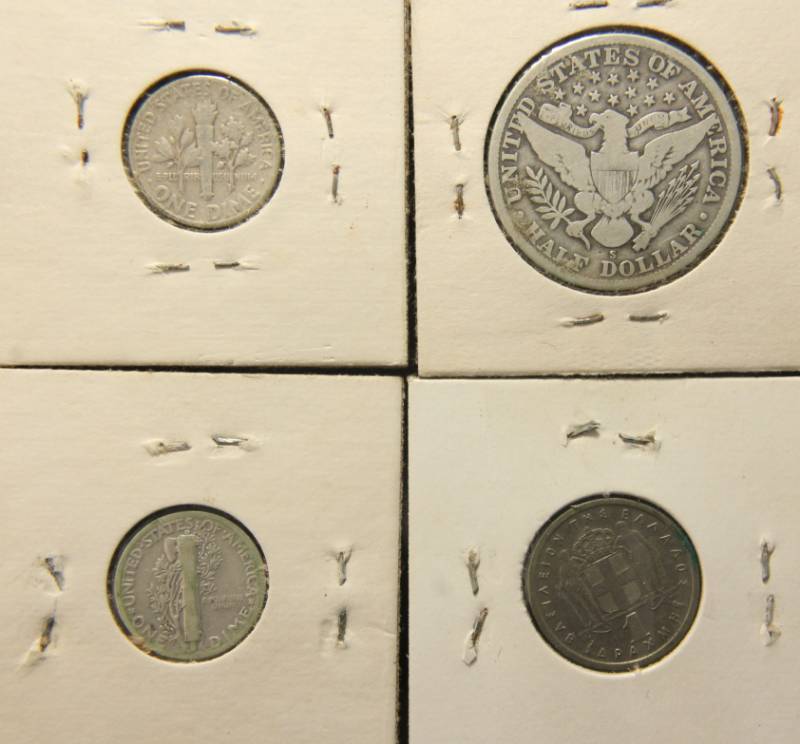 GROUP OF 4 COINS AS PICTURED