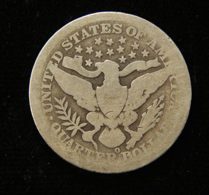 1897-O BARBER SILVER QUARTER BETTER DATE COIN