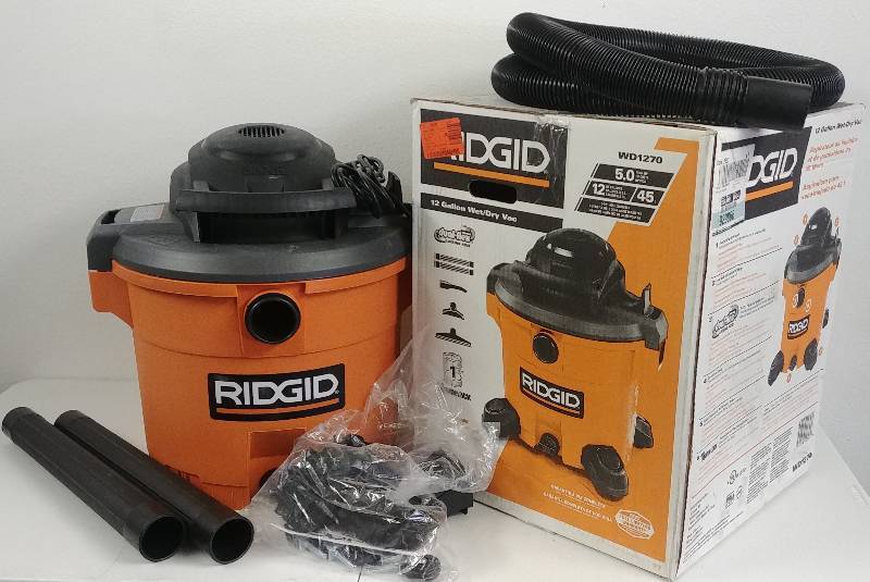 lot 29 image: Ridgid 12gal 5hp Shop-Vac