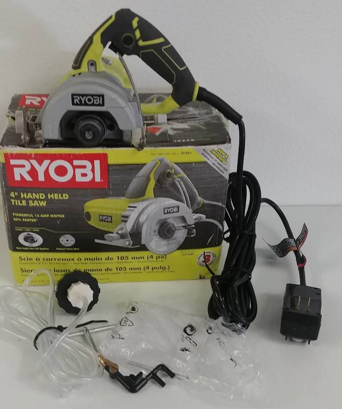 lot 33 image: Ryobi 4 hand Held Tile Saw