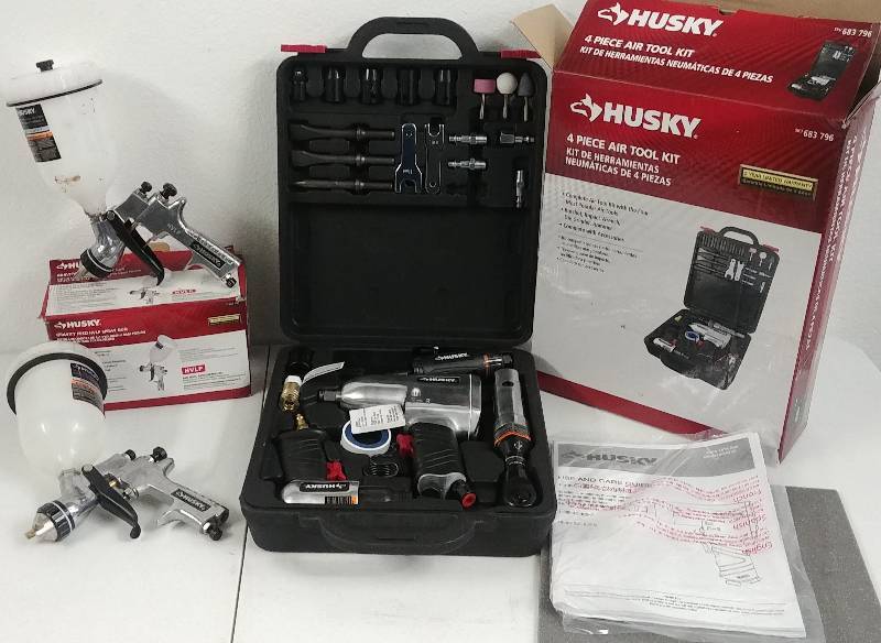 lot 62 image: Husky Air Tool Grouping