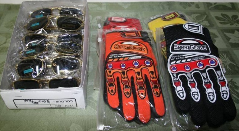 lot 124 image: Sports Gloves and Sunglasses
