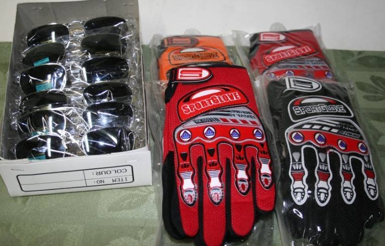 lot 126 image: Sports Gloves and Sunglasses
