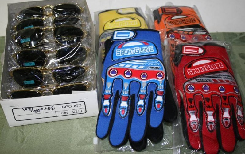 lot 127 image: Sports Gloves and Sunglasses