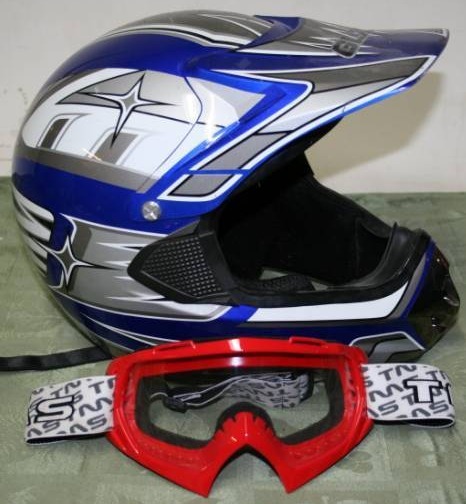 lot 149 image: ATV GLX Helmet with Goggles