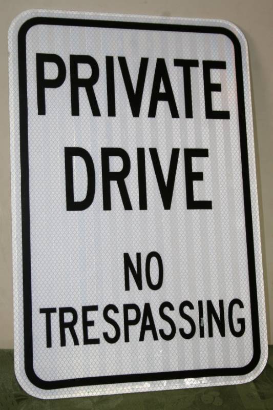 lot 179 image: Aluminum Sign