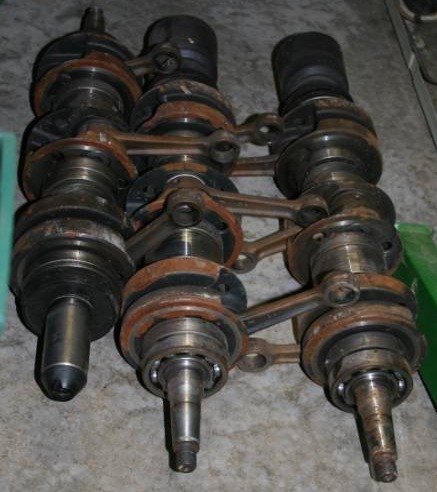 lot 448 image: Three Used Polaris Crank Shafts