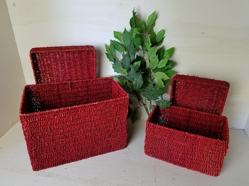lot 27 image: Red Storage Containers