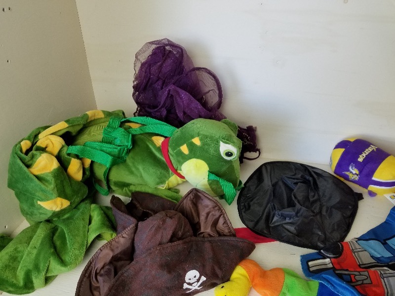 lot 37 image: Lot of Halloween Costumes and other toys