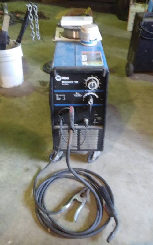 lot 46 image: Millermatic Wire Feed Welder With M-15 StingerGun, Includes Manual, 10 Lb. Spool Of Wire, Nozzle Dip