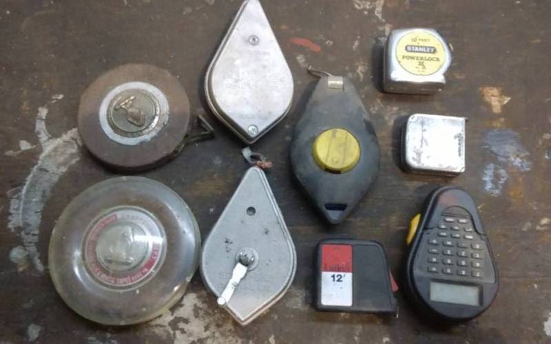lot 126 image: Lot Of Chalk Lines & Tape Measures