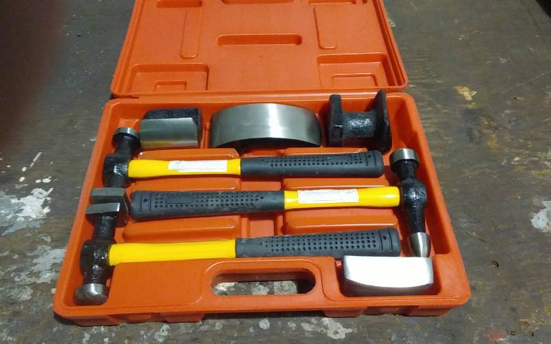 lot 97 image: Auto Body Hammer & Dolly Set