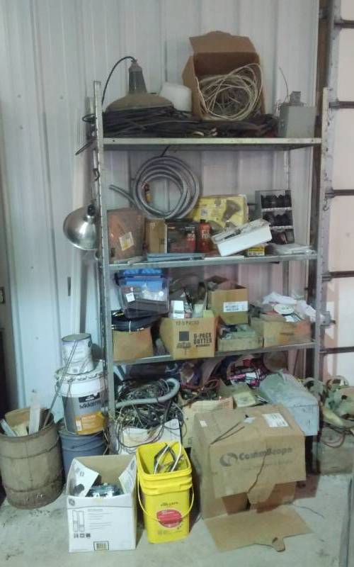 lot 182 image: Shelf & Contents Electrical Related