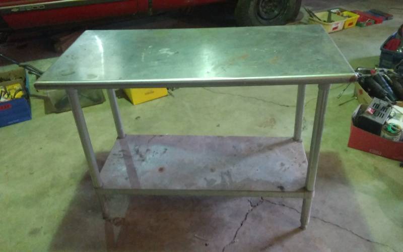lot 192 image: Stainless Steel Table 48x24x34