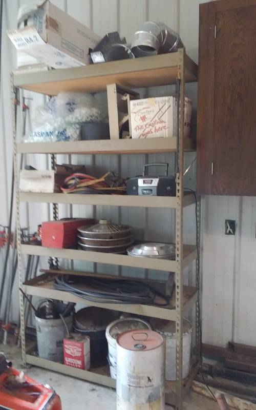 lot 244 image: Shelf & Contents  Garage & Automotive Related