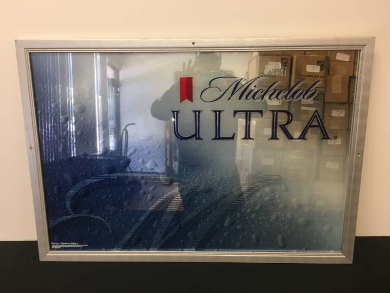 lot 16 image: Michelob Ultra Mirror Sign - 38.5 x 26.5