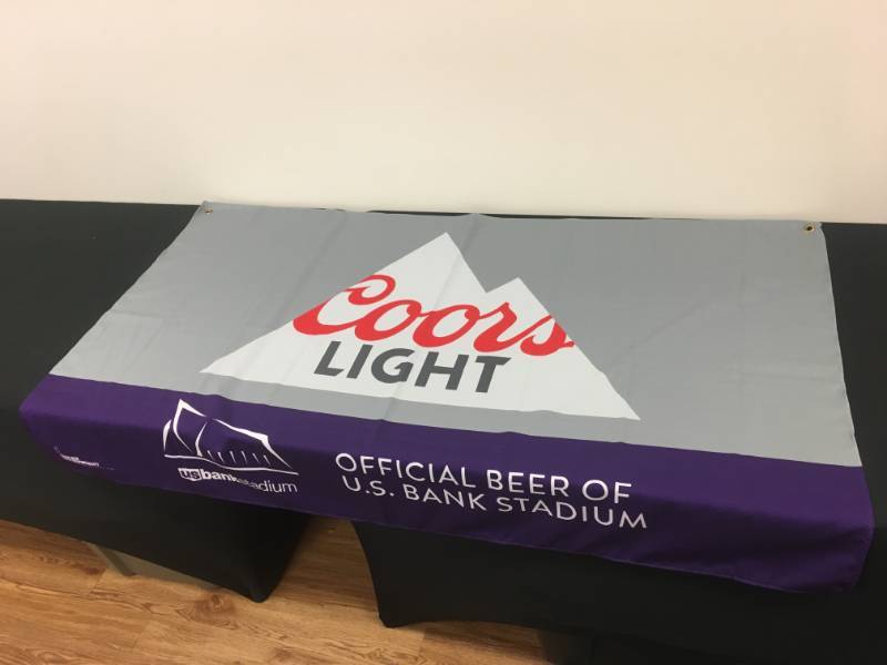 lot 22 image: Coors Light US Bank Stadium Beer Banner - 58 x 36