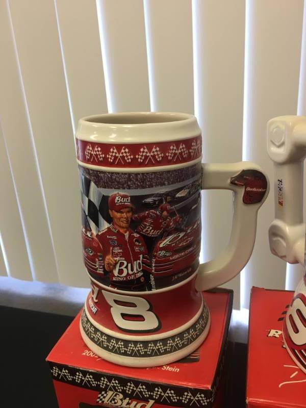 lot 55 image: 3 Dale Earnhardt Jr. Beer Steins