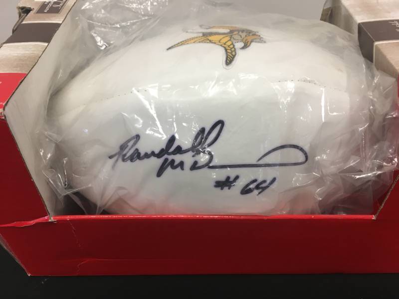 lot 61 image: Minnesota Vikings - Randall McDaniel Autographed Football