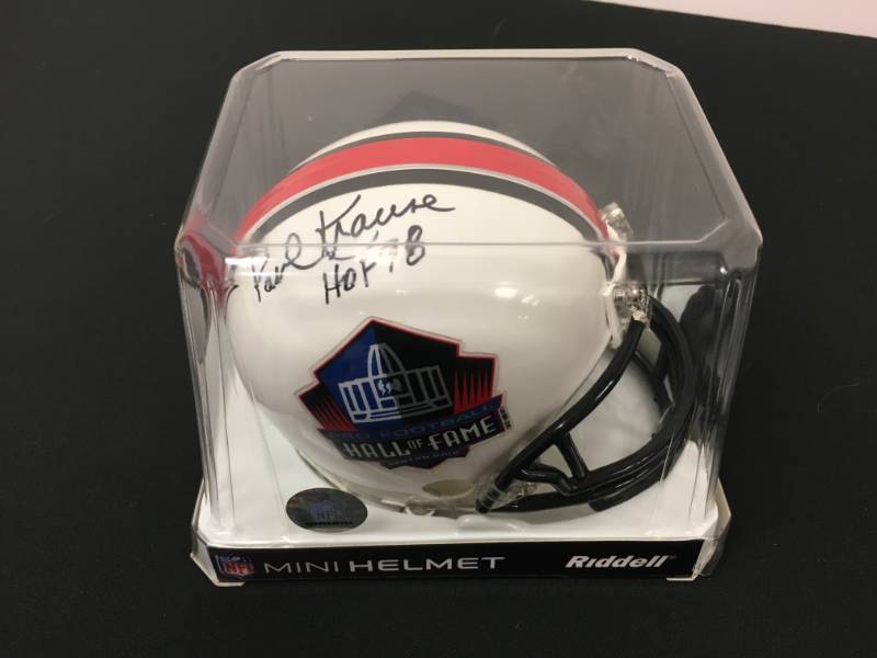 lot 95 image: Minnesota Vikings  Autographed  Paul Krause  Riddell Mini Helmet