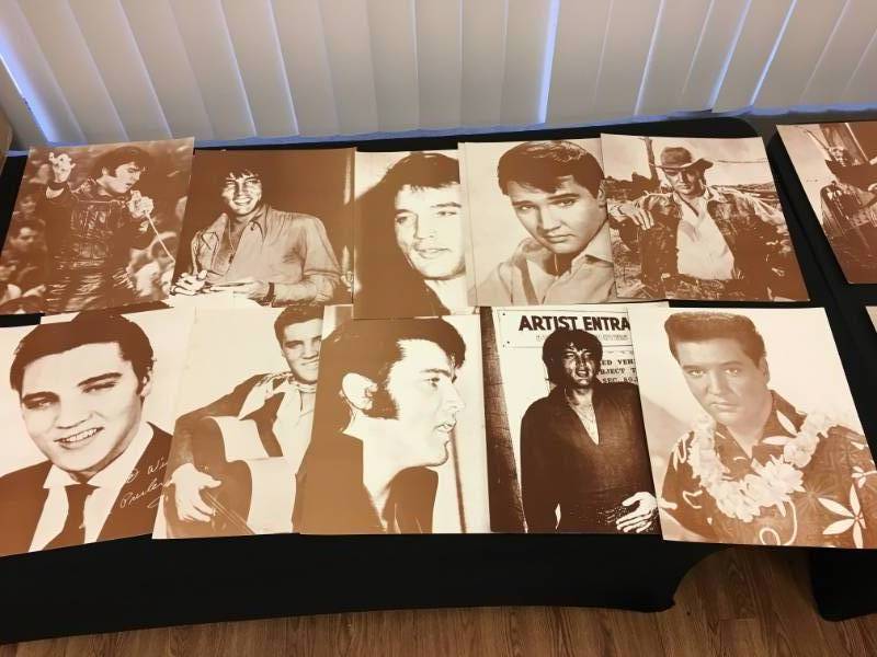lot 107 image: Elvis Presley 11x14 Photos