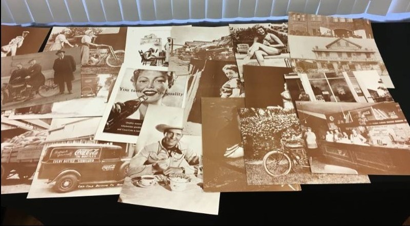 lot 109 image: Large Lot of various old photos including actresses 11x14