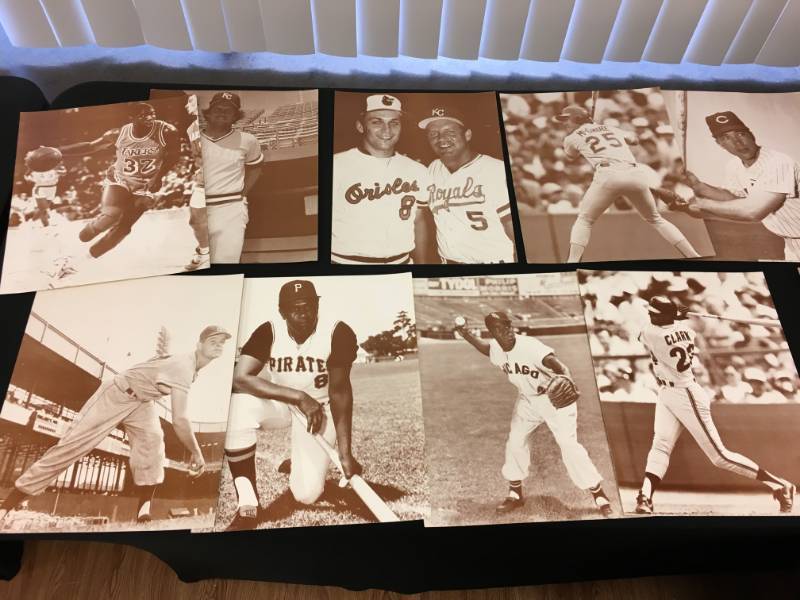 lot 110 image: Large of various sports photos 11x14