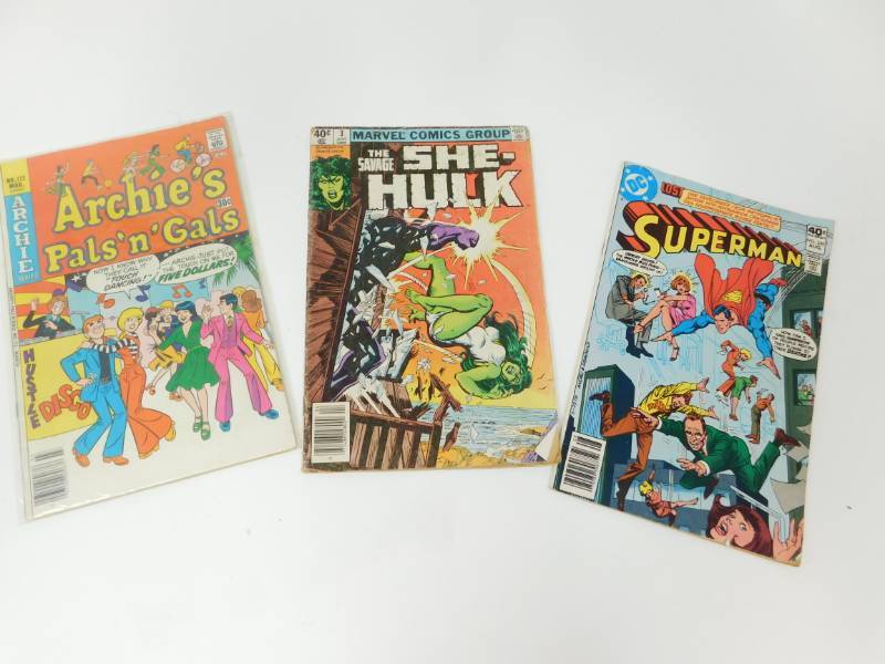 lot 13 image: Three Vintage Comic Books