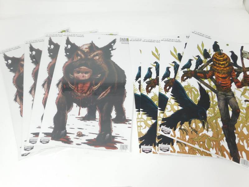 lot 17 image: Thirty Two Smokehouse Darkotic Targets & Five Final Harvest Darkotic Targets