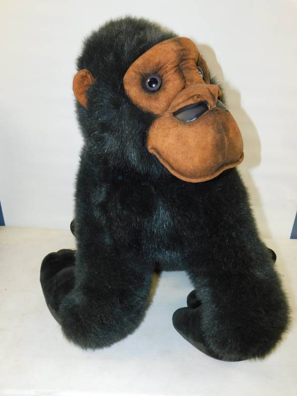 lot 31 image: Big Black Stuffed Gorilla