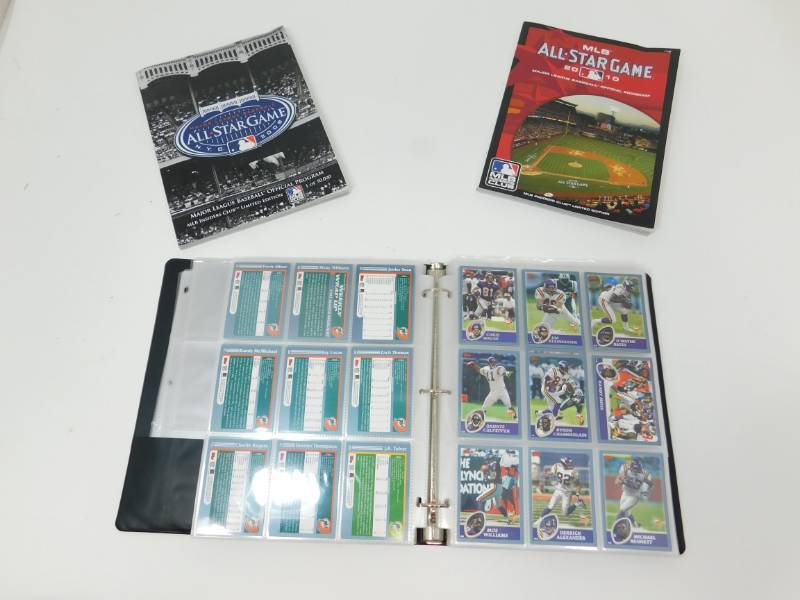 lot 42 image: Album Of Football Players Cards & Two Major League ALL-STAR GAMES Books