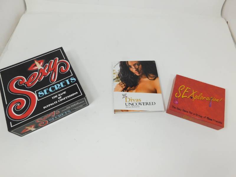 lot 43 image: Two Adult Games & One Divas Uncovered Book