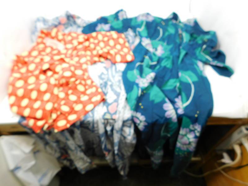 lot 66 image: Three Colorful Japanese Kimonos Robes