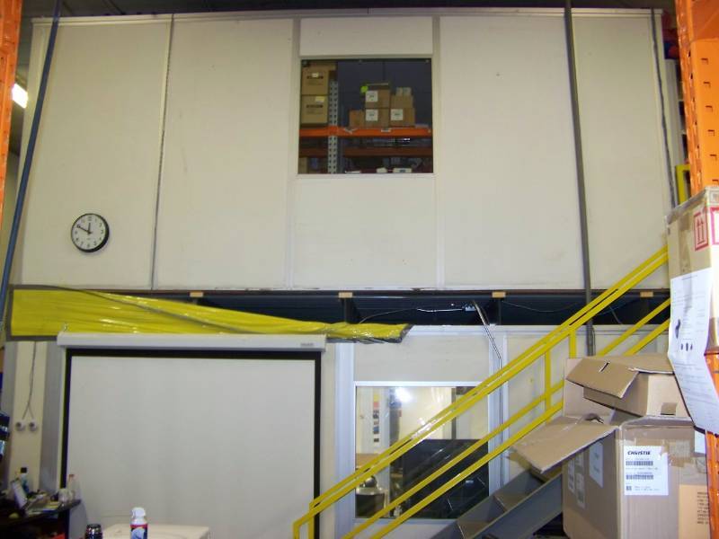 Porta-King, Two-Level, 30 L x 24 W (Bottom Level)  18 L x 24 W (Upper Level w additional 11 D x 24 W Open Platform Area and Railings), Modular  Inplant (In-Plant) Office Structure