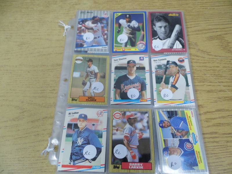 Lot of 6 Sheets Assorted Sports Cards