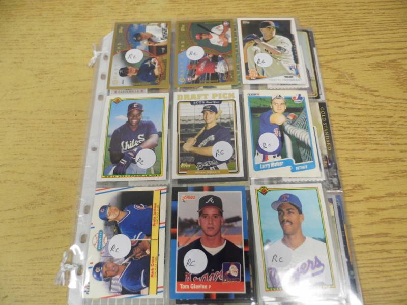 Lot of 6 Sheets Assorted Sports Cards