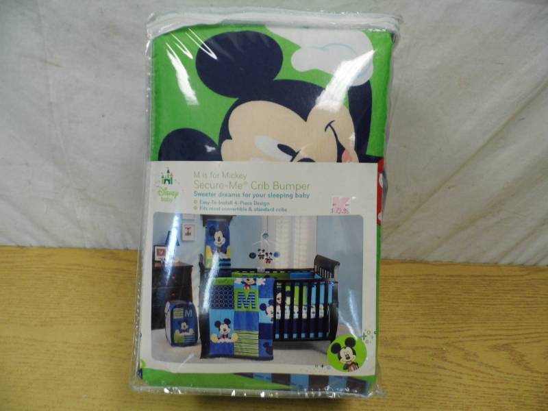 Mickey Mouse Crib Bumper Set