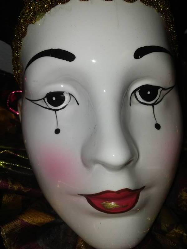 lot 105 image: Tears of a Clown, jester, theater decor.