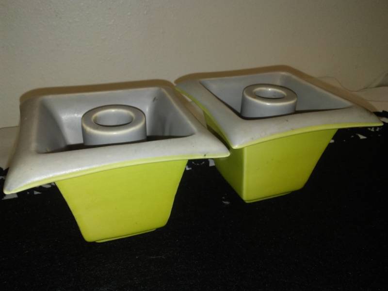 lot 130 image: Red Wing Mid Century Candle Holders