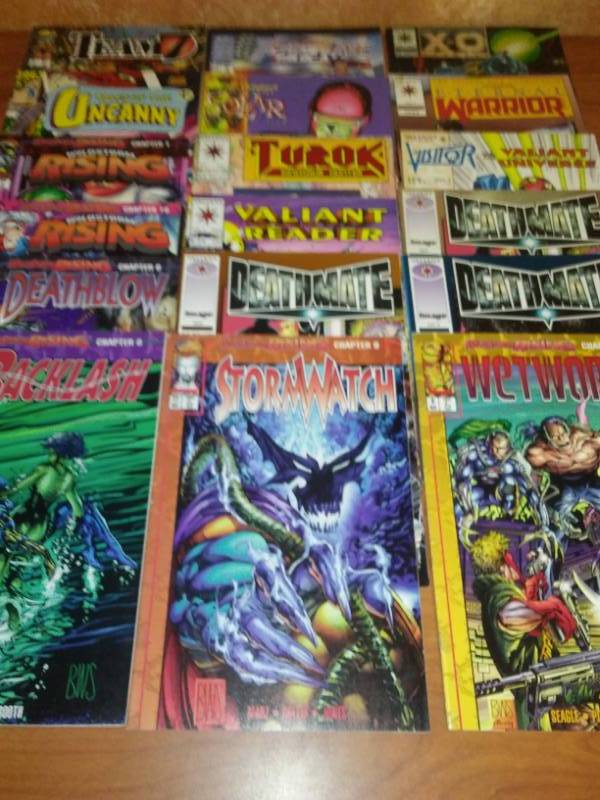 18 comics Wildstorm, Deathmate, Valiant.