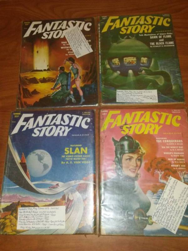 4 Fantastic Story51 and 52. PULP
