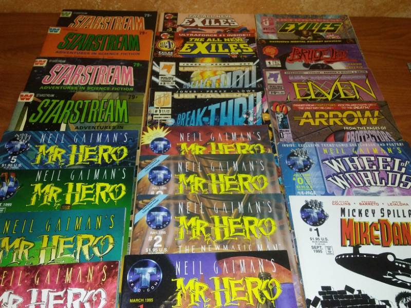 22 Comics Mr. Hero, Exiles, Star Stream.