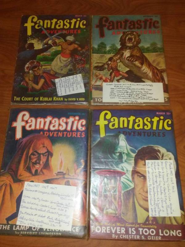 4 Fantastic Adventures� 1947-48. PULP